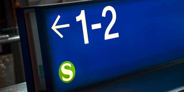 Bild von einem Wegleitsystem