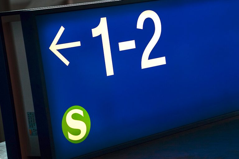 Bild von einem Wegleitsystem