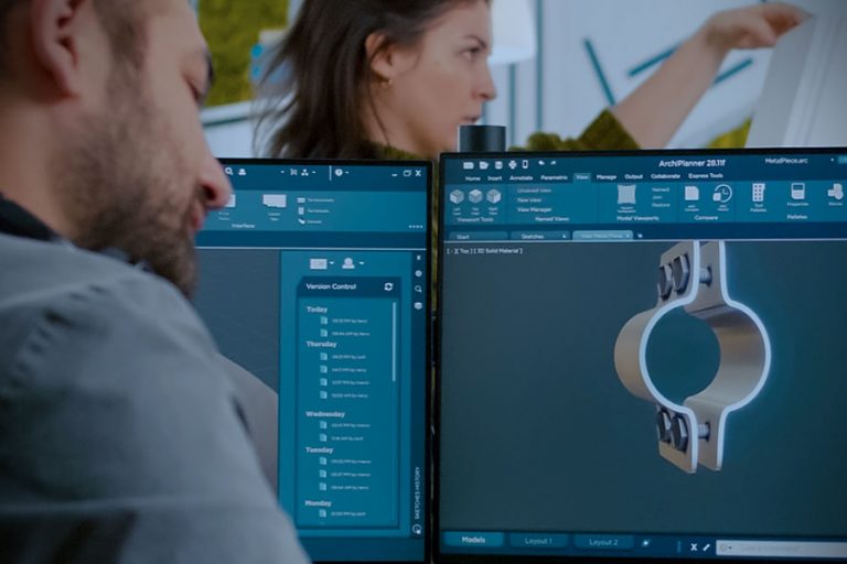 Konstruktion eines Bauteils mittels Software