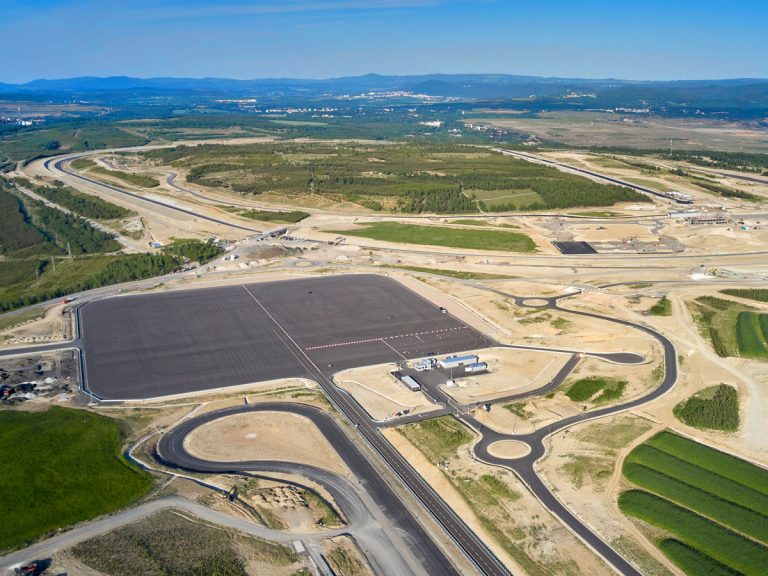 Vogelperspektive des BMW Testgeländes in Sokolov