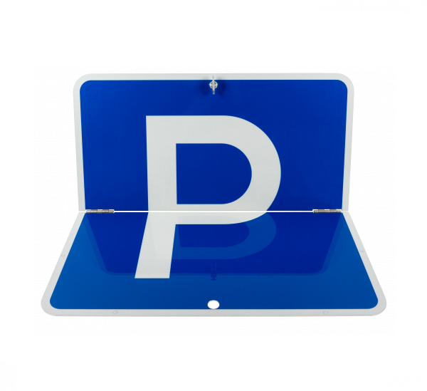 Einfaches Klappschild - Parkplatz