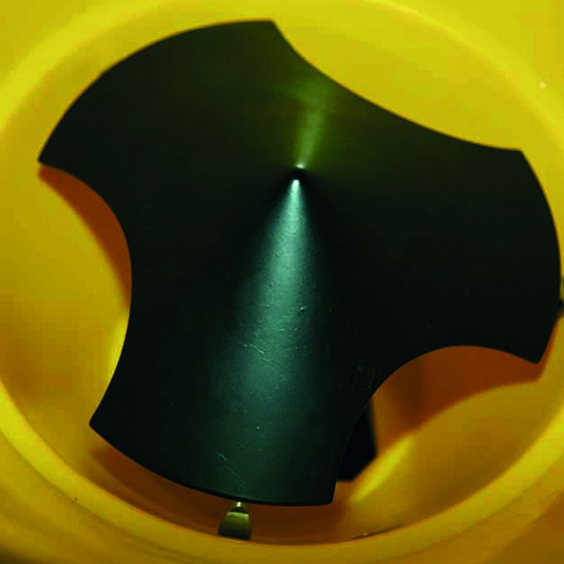 Streumechanismus des Streuwagens von Cemo als Teil der wintersicheren Kommune.