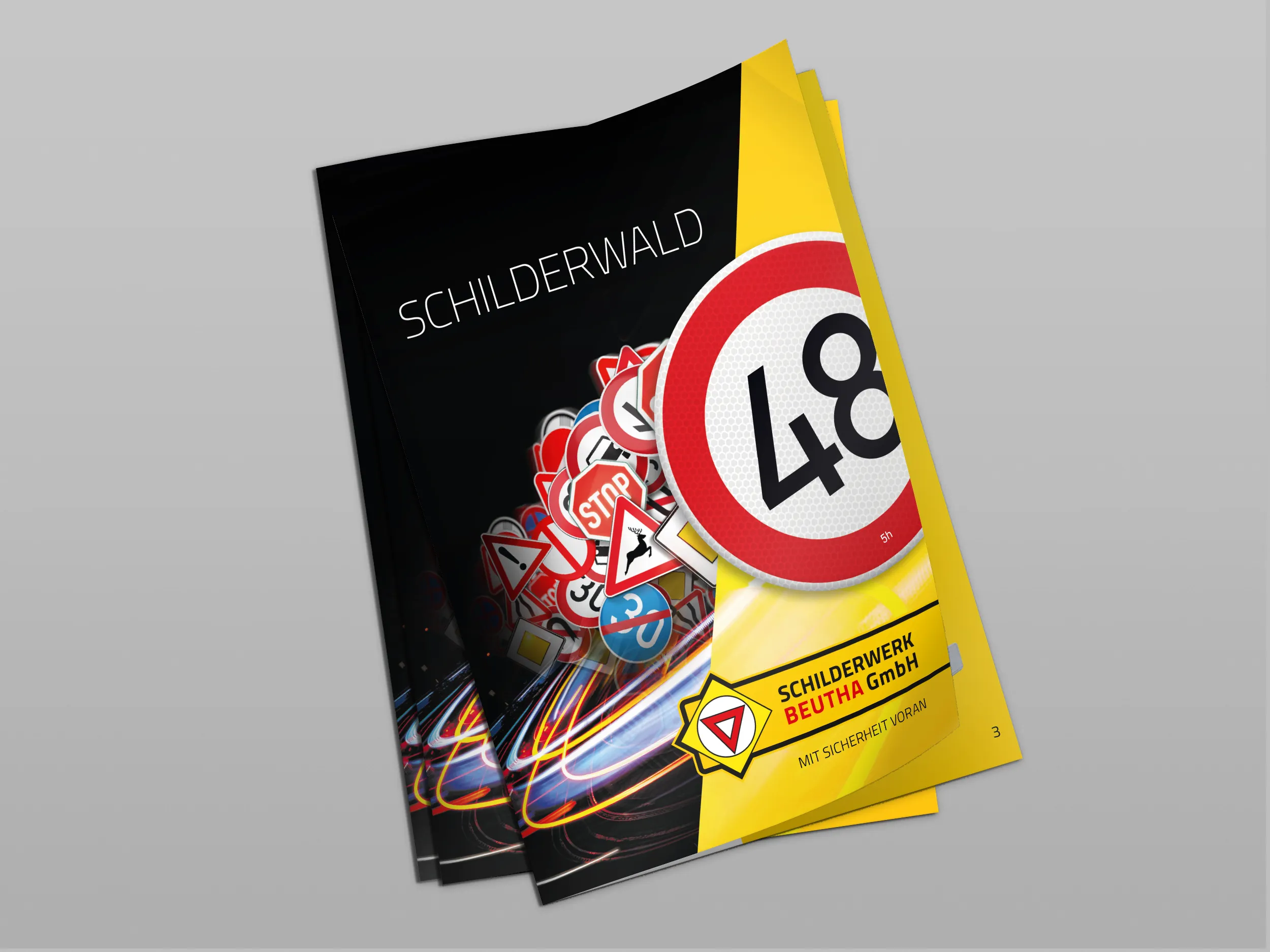 Ansicht der Broschüre "Schilderwald 2025"