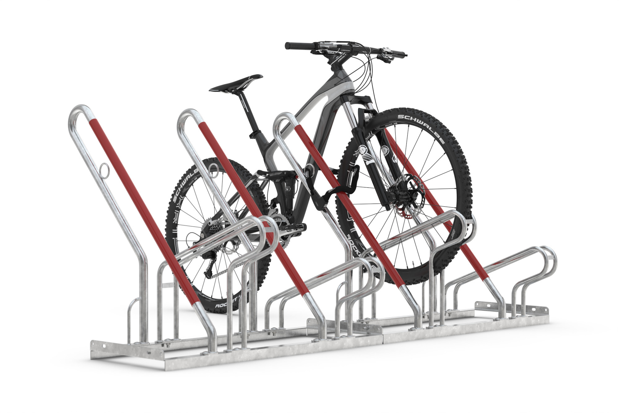 Anlehnparker 2500 XBF Fahrradständer aus Metall zur sicheren und platzsparenden Abstellung von Fahrrädern im öffentlichen Bereich – Lösungen von Schilderwerk Beutha