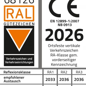 Schilderwerk-Beutha-RAL-CE_2026 Abbildung des RAL Gütezeichens von 2026.