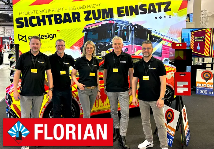 Schilderwerk-Beutha-Florian-Messe-2026 Teambild auf der FLORIAN Messe 2025